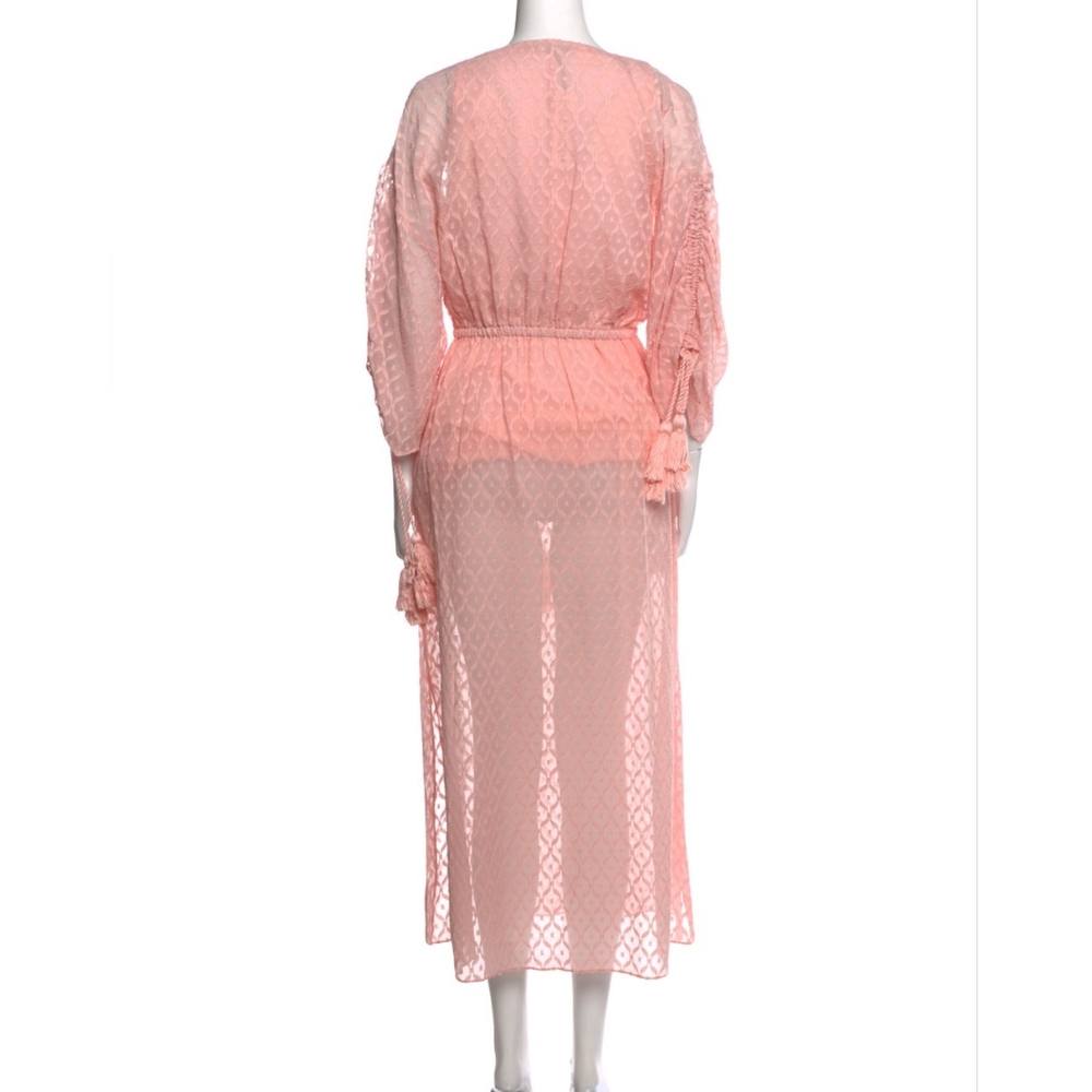 ALICE + OLIVIA BY STACEY BENDET small pink Esmeralda Silk-Blend Dress - Picture 4 of 5